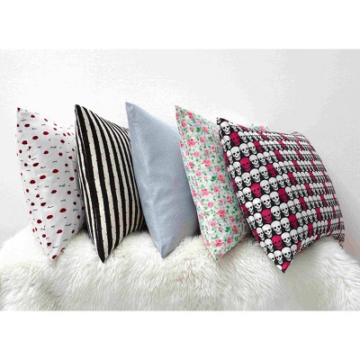 Queen Black and Red Love Lips Microfiber Sheet Set