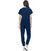 Hey Collection Womens Stretch V-Neck Jogger Scrubs Set, Medical Nursing Tops with Four Pocket Pants - 2 of 4