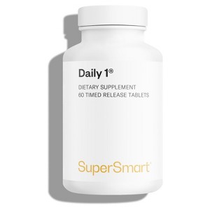SuperSmart Daily 1 Timed Release - Patented 30-in-1 Daily Multivitamin for Women & Men | Made in USA | Non-GMO & Gluten Free - 60 Tablets - 1 of 1