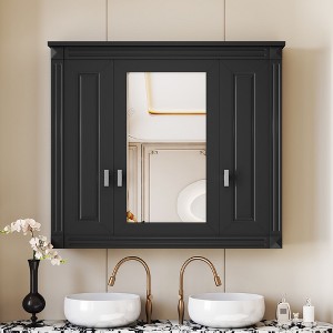 NicBex Bathroom Wall Cabinet with Mirror,Wall Mounted Medicine Cabinet with Shelves,Over Toilet Storage Cabinet with Mirrored Door for Bathroom - 1 of 4