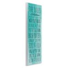 Stupell Industries Bathroom Rules on Turquoise, 7" x 17" - 3 of 4
