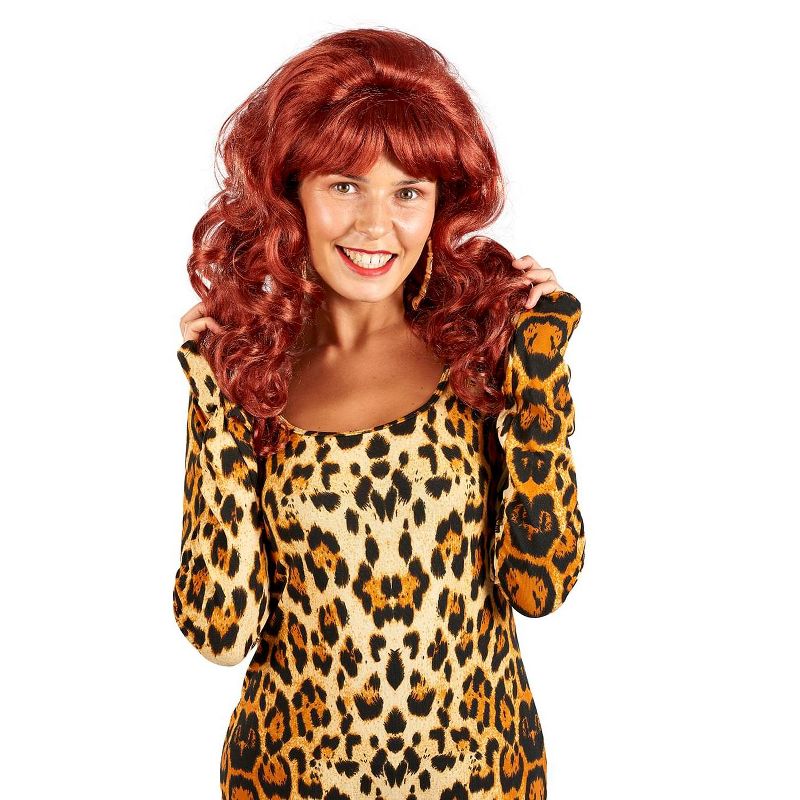 Orion Costumes Curly Red Synthetic Wig Costume Accessory for Adults Inspired by Married With Children Peg Bundy| One Size Fits Most, 2 of 3