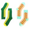 Two Pack of Outdoor Grill Picnic (Hot Dog and Corn on the Cob) Socks from the Sock Panda (Men's or Women's Sizes) - 2 of 4