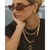 18k Gold Plated Personalized Chunky Cuban Oval Link Chain Bracelets for Men Toggle Rope Bracelet Jewelry for Women - 2 of 4