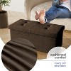 StorageBud Storage Ottoman for Bedroom End of Bed, Velvet Storage Bench, Large Storage Ottoman Bench, Entryway Bench with Storage - 2 of 4