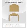 Acekool Carport Zipper Door Replacement, Fits Garage Shelter, Windproof Waterproof - 2 of 4