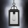 Urban Ambiance Luxury Modern Outdoor Pendant Light,  15.375"H x 7"W,  Midnight Black Finish, UHP1241 - 4 of 4