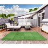 Sorbus 24"X24” Interlocking Grass Foam Floor Tiles Total - for Outdoor, Playroom, Deck, Patio, Basement, Home Gym (96 Sq Ft) - 4 of 4