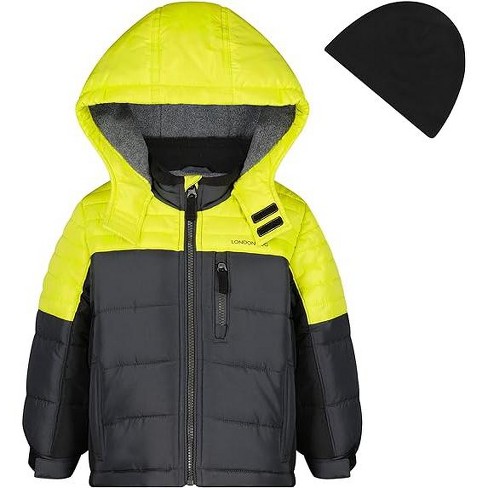 Black and yellow bubble hot sale coat