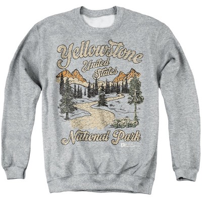 Men's Yellowstone National Park Vintage Crewneck Sweatshirt