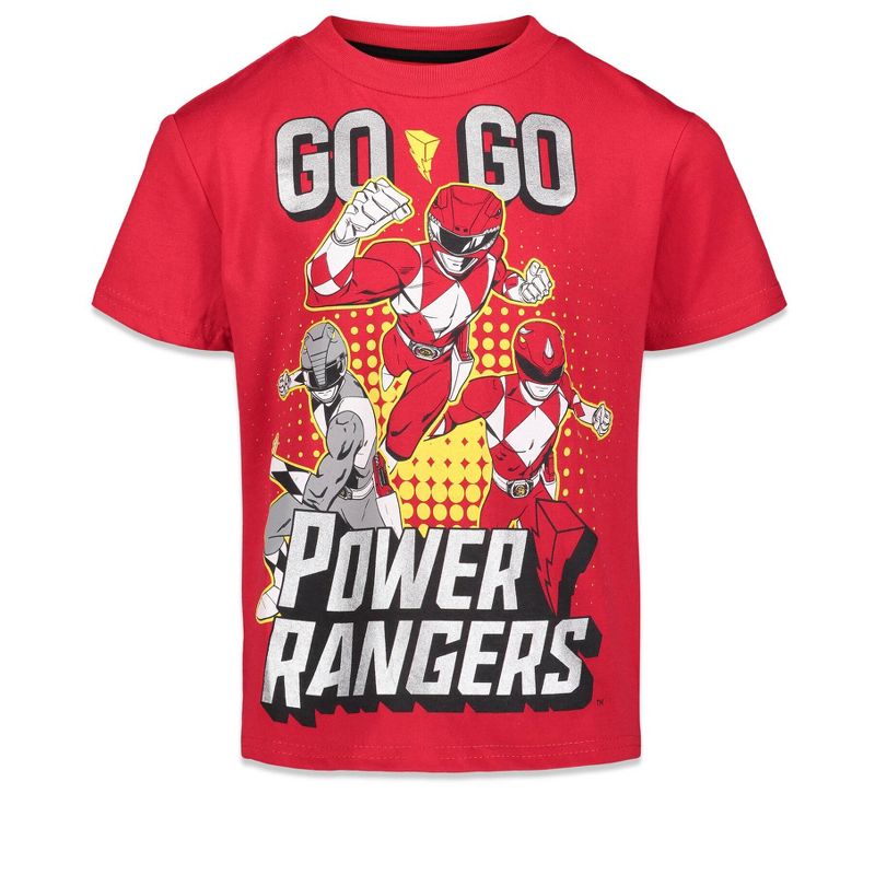 Power Rangers Pink Ranger, Yellow Ranger, Red Ranger 2 Pack T-Shirts Little Kid to Big Kid, 2 of 6