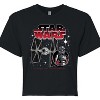 Women's - Star Wars - Tie Fighter And Pilot Cropped Graphic T-Shirt - 2 of 4