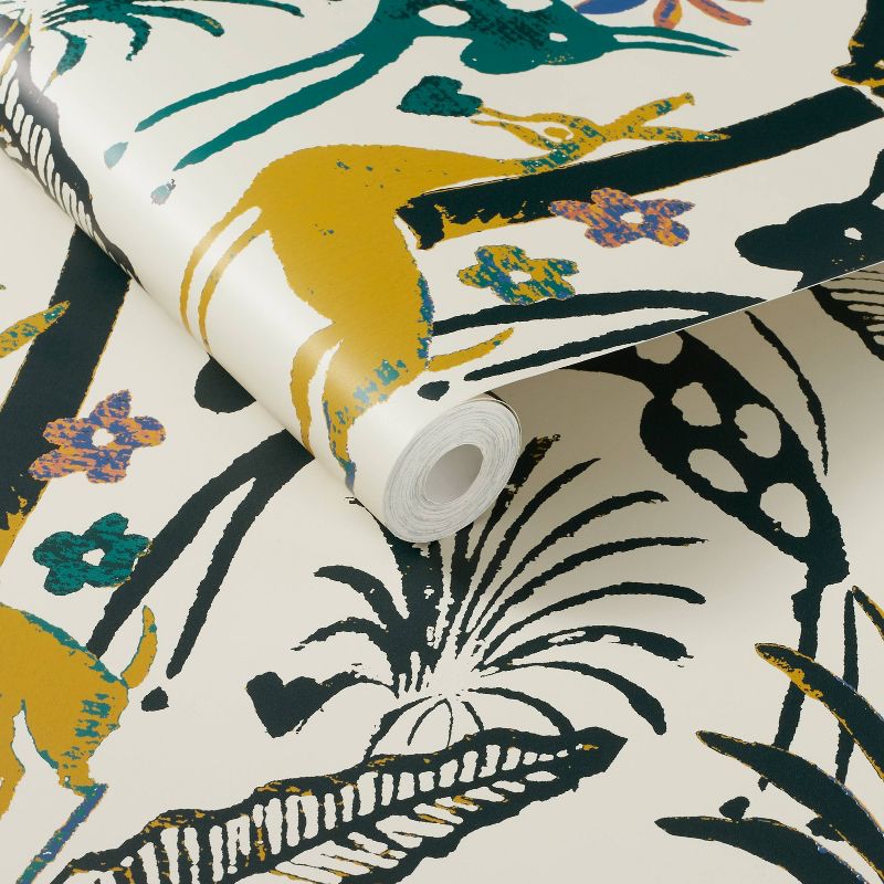 Fiesta Animals Peel and Stick Wallpaper Cream - Opalhouse&#8482; designed with Jungalow&#8482;, 1 of 10