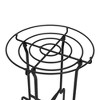 23.5" Plant Stand Catalina Black Wrought Iron with Powder Coated Finish - ACHLA Designs: Freestanding, No Assembly Required - 2 of 4