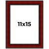 PosterPalooza | Weathered Red Picture Frame - UV Acrylic, Foam Board Backing, Hanging Hardware - 2 of 4