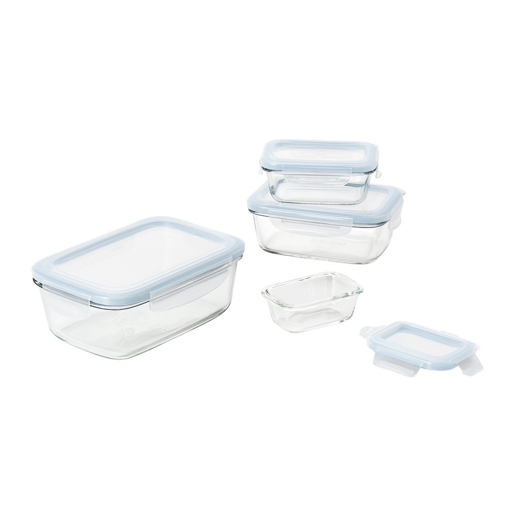 OXO 8pc Glass Food Storage Container Set