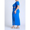 ELOQUII Women's Plus Size Cutout Detail Knit Maxi Dress - 3 of 3