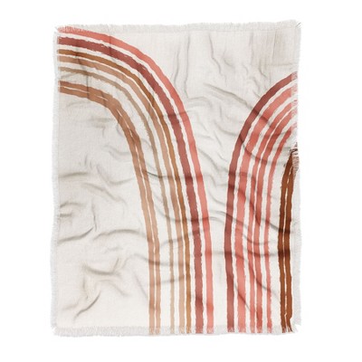 Iveta Abolina Mid Century Line Art VIII Woven Throw Blanket - Deny Designs