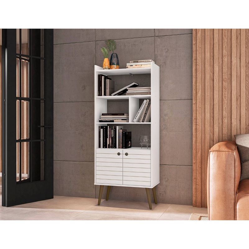 62.6" Bogart Mid-Century Modern Bookcase - Manhattan Comfort, 3 of 10