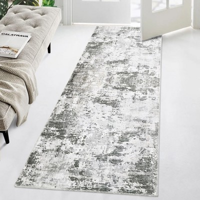 Modern Abstract Rug Machine Washable Printed Rug Soft Foldable Accent Rug for Living Room Bedroom