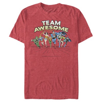 Men's Justice League Team Awesome Perspective T-Shirt