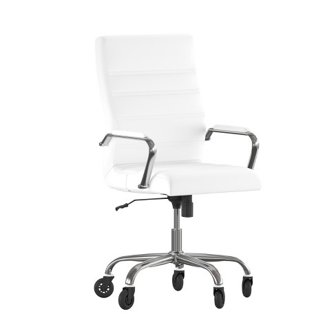 Flash Furniture Whitney High Back White Leathersoft Executive