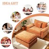 Busaurus Oversized Chenille Accent Chair with Ottoman - 3 of 4