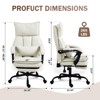 155° Reclining Office Chair Ergonomic Gaming Chair with Footrest - 4 of 4