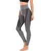 DOMETOUR 4 inches Contrast High Rise Shaping Waistband Yoga Pant With Tummy Control - 2 of 4