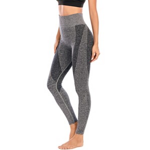 DOMETOUR 4 inches Contrast High Rise Shaping Waistband Yoga Pant With Tummy Control - 1 of 4