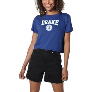 Women's Drake University Collegiate Seal Crop Top T-Shirt - 1 of 4