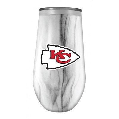 NFL Kansas City Chiefs Tall Stemless Marble Tumbler - 16oz