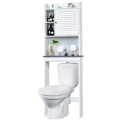 Over The Toilet Storage Cabinet Space-Saving Bathroom Organizer Rack w/  Shelf, 1 Unit - Pay Less Super Markets