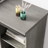 Homhougo Farmhouse TV Stand for 65 Inch TV, Entertainment Center with Storage and Sliding Barn Doors(Gray Wash) Gray - 4 of 4