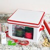 Household Essentials Medium Holiday Storage Box Red - image 3 of 4