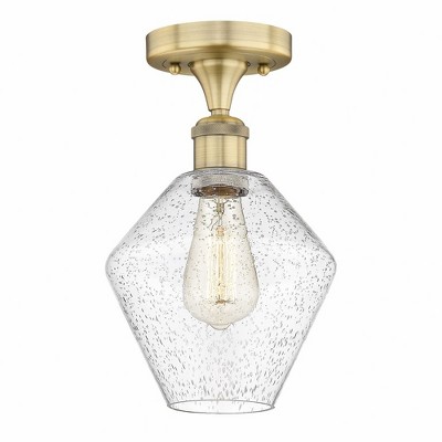 Cindyrella - 1 Light Semi-Flush Mount In Nautiical Style-11.25 Inches Tall and 8 Inches Wide