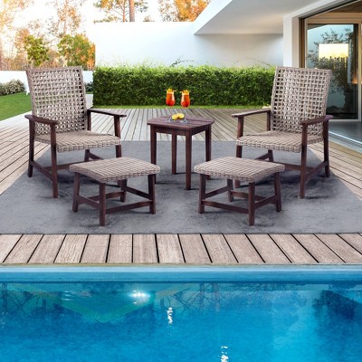 Jiallo Vineyard Collection Leisure set Armchair, Ottoman and End Table
