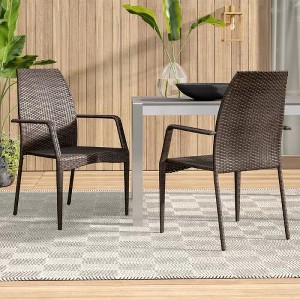 DOMETOUR Outdoor Wicker Chairs, 54020 KD MP2, 2 chairs/set - 1 of 4