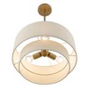 Livex Lighting Bellingham 3 - Light Pendant in  Antique Gold Leaf - 3 of 4