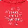 Men's - Instant Message - Chicks Are All Over Me Graphic Fleece Pullover Hoodie - 2 of 4