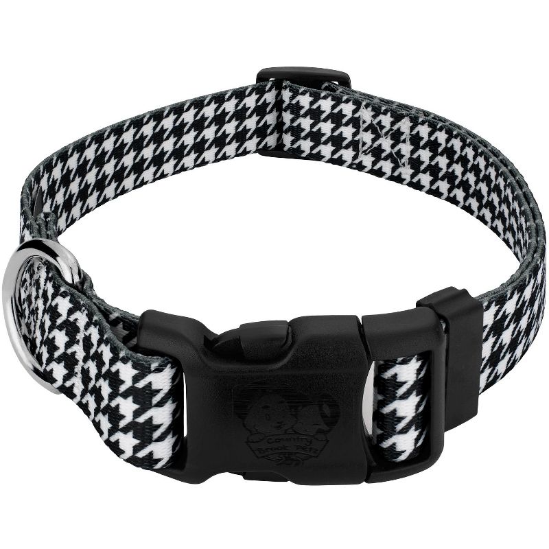 Country Brook Petz Deluxe Houndstooth Dog Collar - Made in The U.S.A., 1 of 10