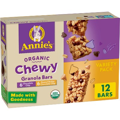 Annie's Chocolate Chip & Peanut Butter Value Pack Granola Bar - 10.68oz/12ct