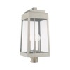 Livex Lighting Oslo 3 - Light Post Light in  Brushed Nickel - 3 of 4