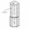 Sapphtopaz Corner Bookcase with Storage, Space Saving Display Curio Cabinet, Glass Bookshelf Shelf Tower for Small Spaces, Office - 4 of 4