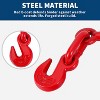 4 Steel Ratchet Load Tie-Downs, 1/2"-3/8", 9200 lbs. Capacity, Forged for G70/G43 Chain Compatibility, for Trucks or Flatbed Trailers - 3 of 4