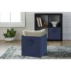 Racxily 6 Pack Collapsible Cube Fabric Storage Bins with handle, 10.5" x 10.5" Storage Containers for Organizing Storage Box - 3 of 4