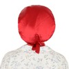 Anna-Kaci Women Satin Sleep Bonnet Adjustable Tie Back Hair Protection Cap for All Hair Types - 2 of 4