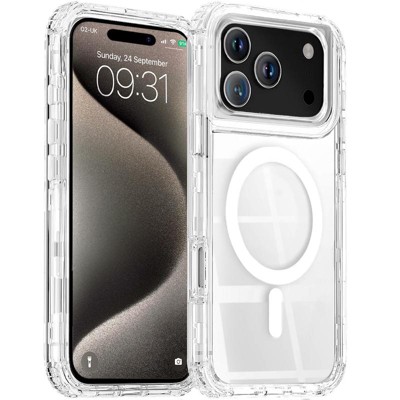 Entronix [Magnetic] Case Compatible with iPhone 17 Pro - [Clear] Triple-Layer Heavy Duty Protection