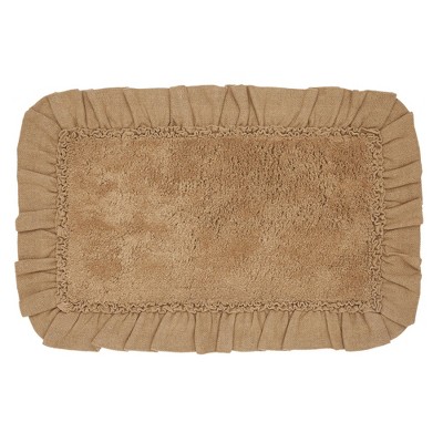 Burlap Natural Bathmat 20x30  VHC Brands