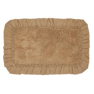 Burlap Natural Bathmat 20x30  VHC Brands - 1 of 4